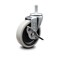 Service Caster 4 Inch Thermoplastic Rubber Wheel 8mm Threaded Stem Caster with Brake SCC SCC-TS05S410-TPRS-SLB-M815 - alternate 3